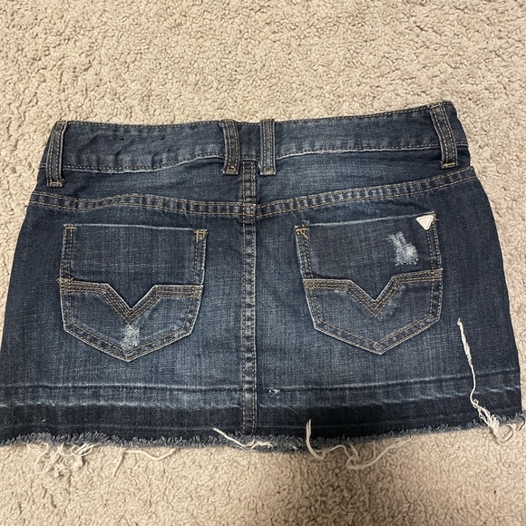 Guess Denim Ripped Mini Skirt - Picture 2 of 2
